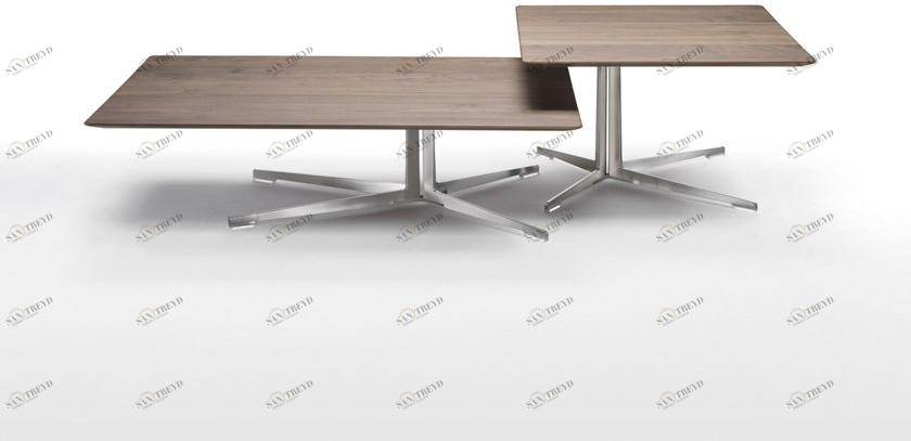 Flexform Деревянный журнальный столик с основанием 4 звезды Fly sun-id-1509360