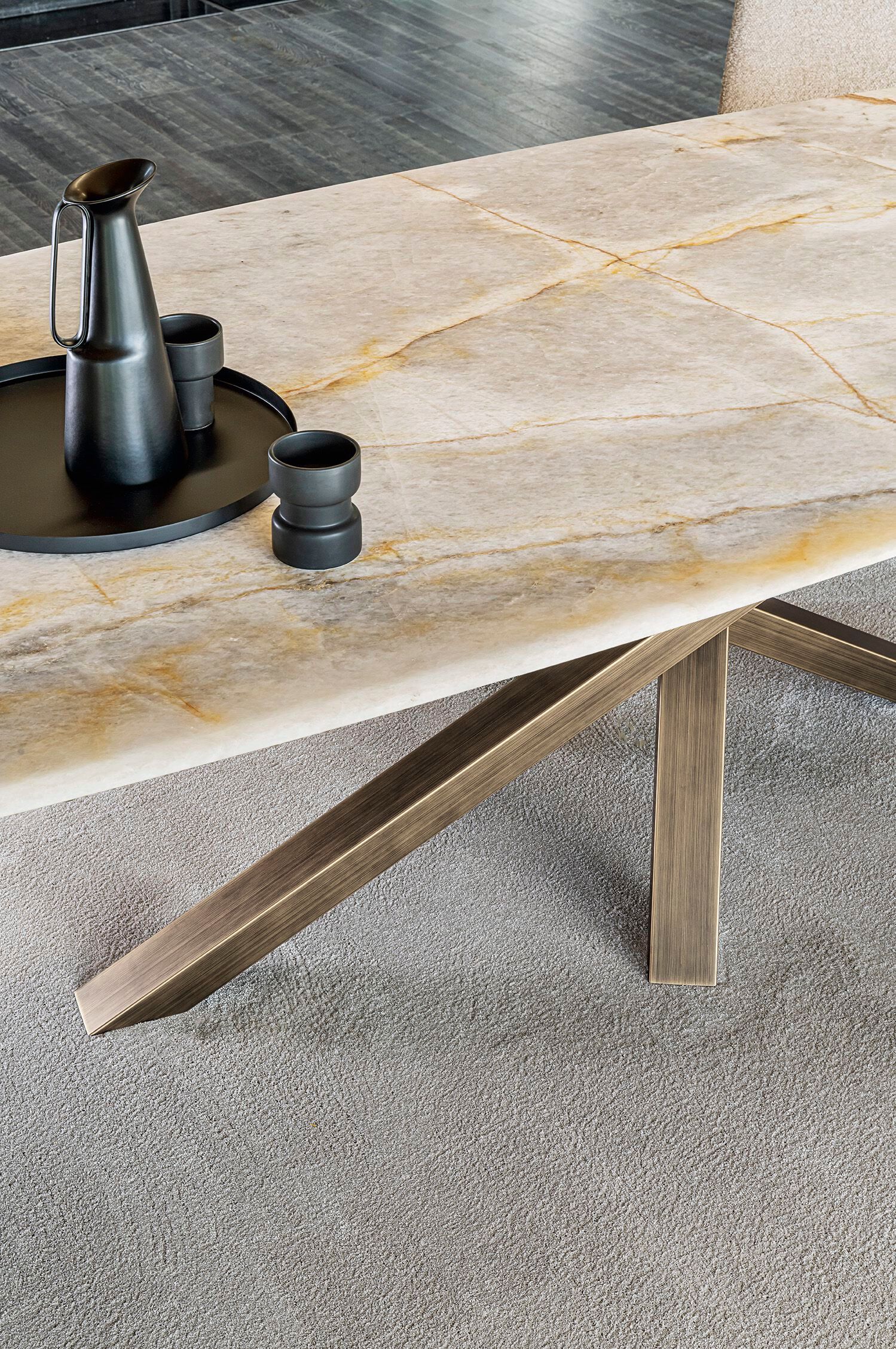 Фиксированный стол с столешницей из натурального камня RIFLESSI Shangai ARCH-00114878 - Вид №2