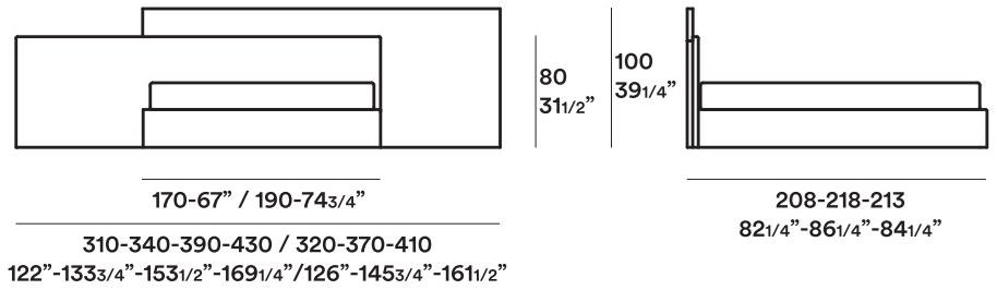 JESSE Кровать из ткани со встроенным освещением Mylove sun-id-1479167 - Вид №1