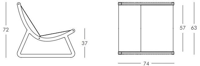 SLIDE Садовое кресло-санки из батилина® Dream line sun-id-1432600 - Вид №5