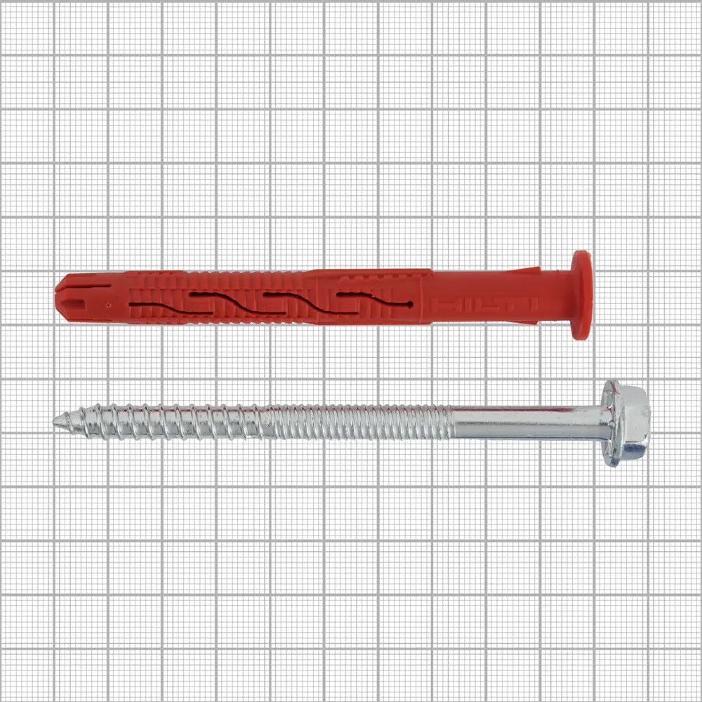 Дюбель фасадный Hilti HRD-H 10x100 мм нейлон/оцинкованная сталь цвет красный 20 шт. 82656584 STLM-2159657  - Вид №3