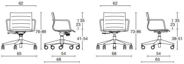 Diemme Офисное кресло из ткани с 5 спицами на колесиках Miss sun-id-1369096 - Вид №5