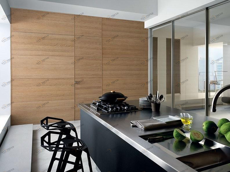 GAROFOLI Распашная дверь из дуба заподлицо со стеной Design sun-id-1499651