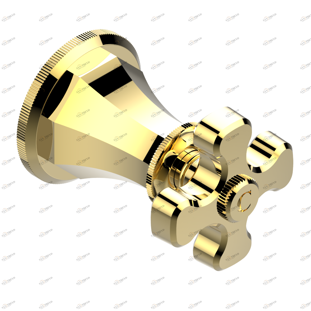 A54-30B/C Маховик для встраиваемого в стену вентиля для холодной воды Thg-paris Art Déco Золото A54 30B/C CAT.F