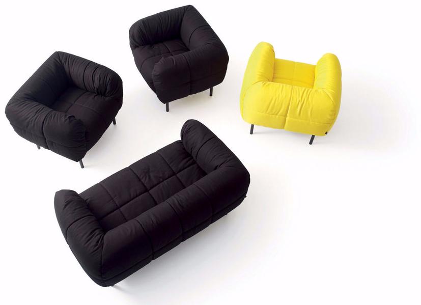 arflex Кресло с обивкой из ткани с подлокотниками Pecorelle sun-id-1428283 - Вид №2