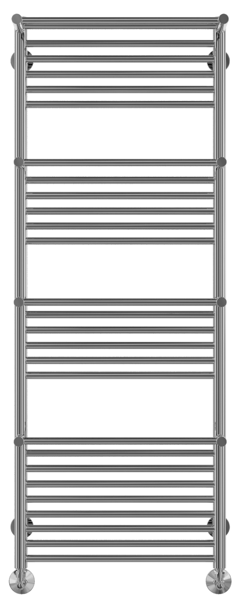 4660059582320 СТАНДАРТ Аврора с полками П27 500х1390 (9+6+6+6) Полотенцесушитель TERMINUS Нержавеющая сталь - Вид №1