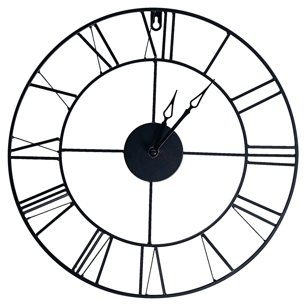 Настенные часы Dream River Rome - элегантный черный циферблат 40 см 89359833 STLM-1578793