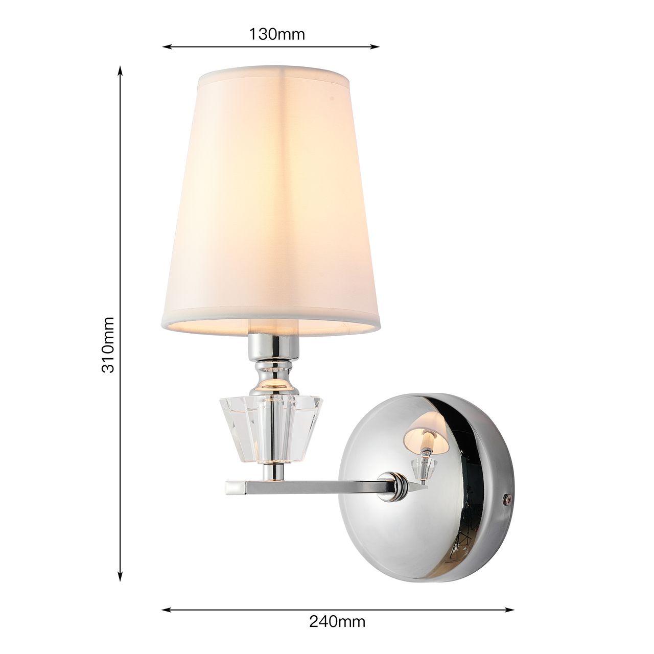 Бра металлическое белое Satis 2677-1W FAVOURITE SATIS 00-3930715 Белый;серебро  - Вид №1