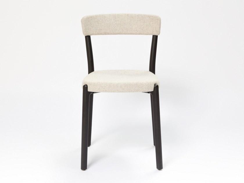 ENEA Штабелируемый стул из дерева и ткани Noa sun-id-1419542 - Вид №1