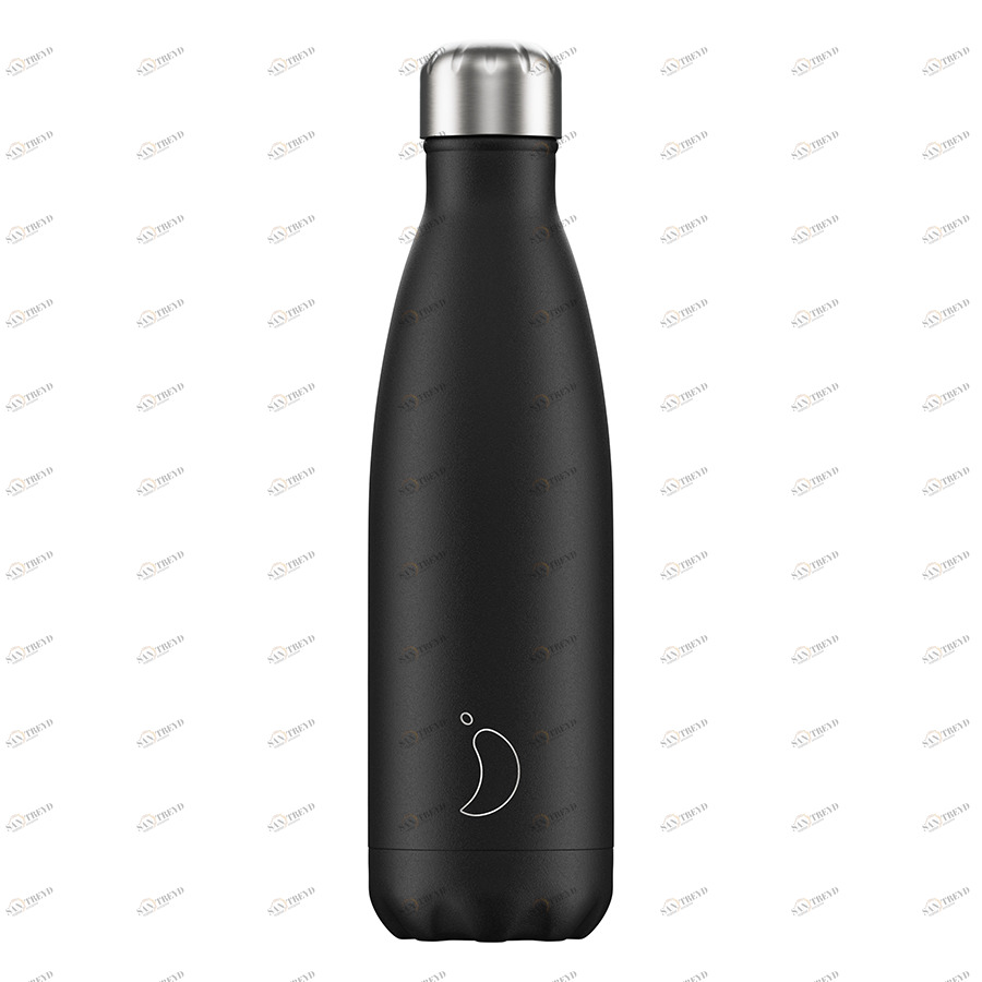 Термос 500 мл черный Monochrome Black CHILLY'S BOTTLES ДИЗАЙНЕРСКИЕ 00-3948002 Черный 