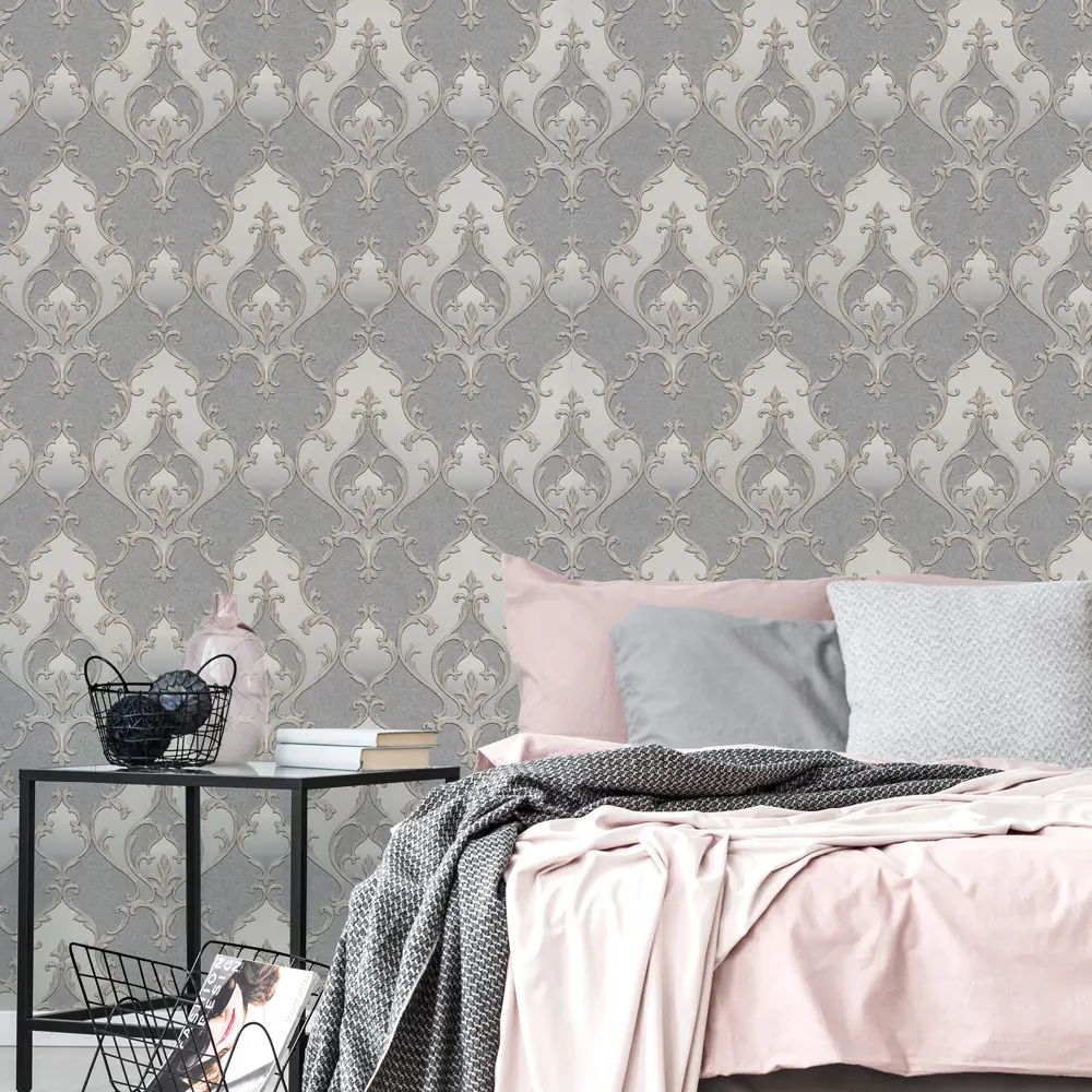 Обои флизелиновые Wall Decor Бухара серые 1.06 м 75142-42 84575609 STLM-2112956 - Вид №2