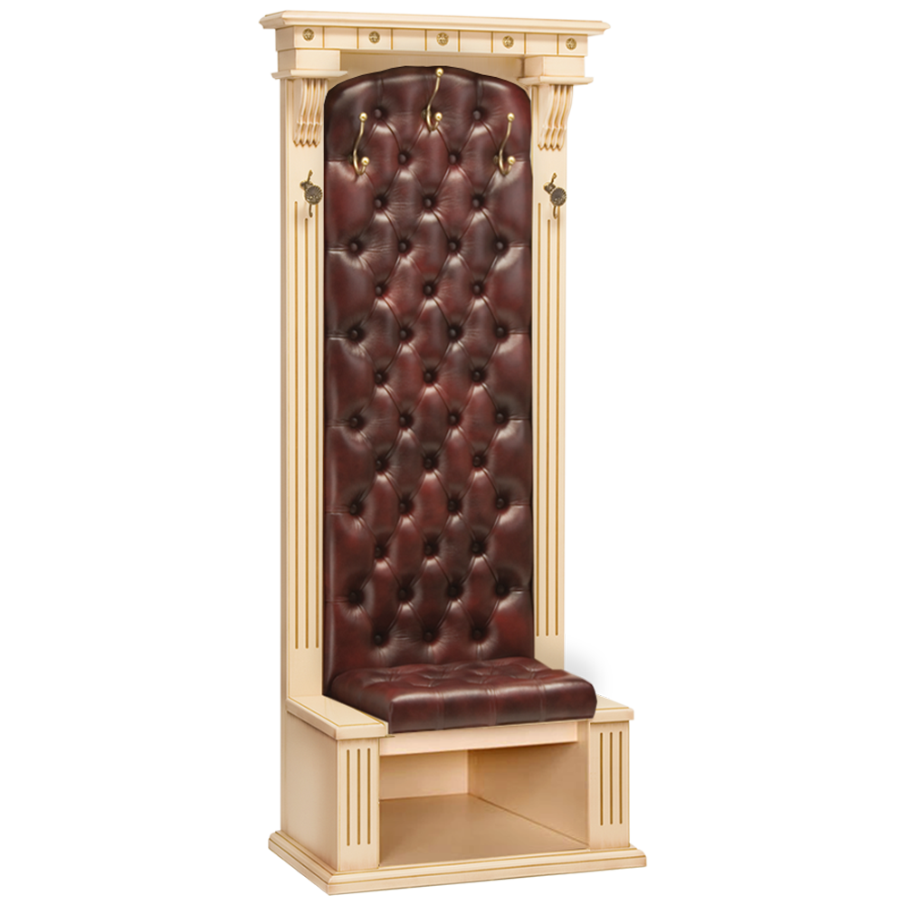 11133 Прихожая с полкой для обуви Тауэр 3 Айвори Бордо 12 BOGACHO 4627138225332