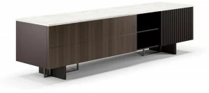 SM Living Couture Деревянный буфет с распашными дверцами, ящиками и мраморной столешницей Hoffman Mda_07