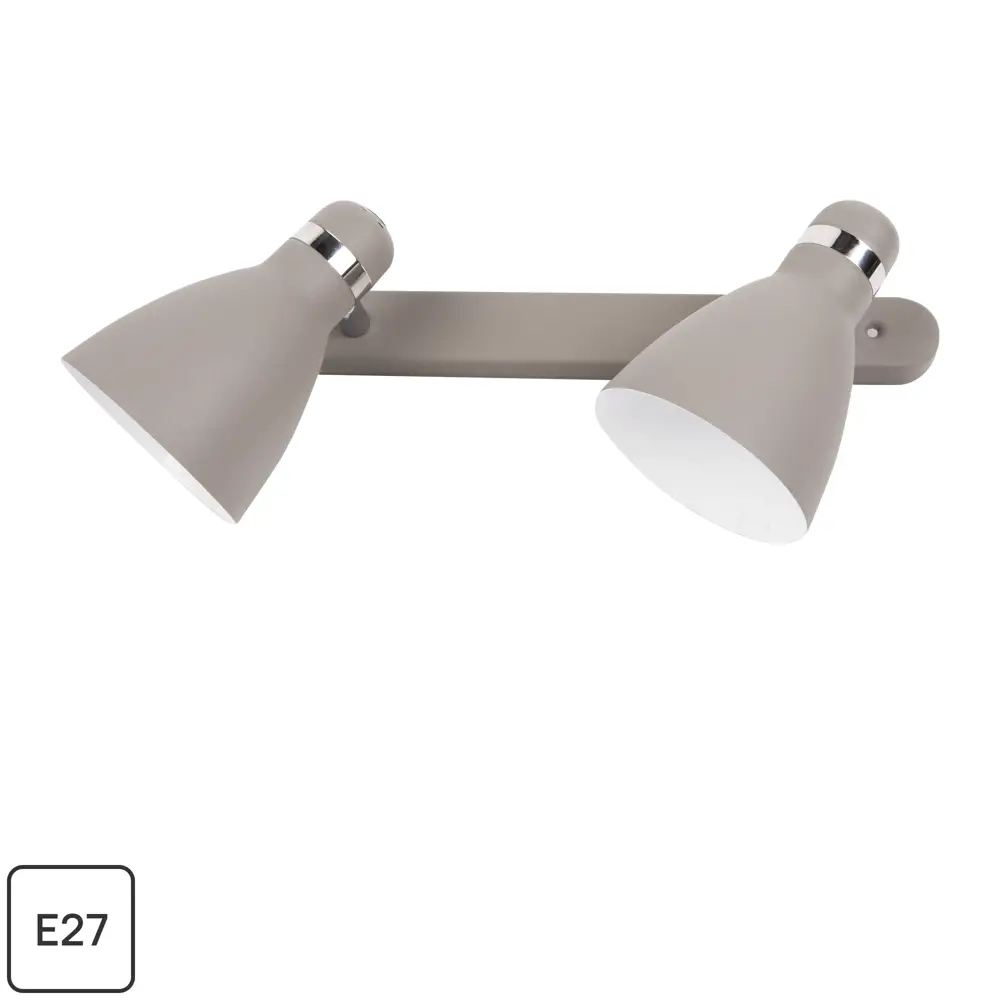Спот поворотный Merco 2xE27x40 Вт металл цвет серый 82035506 STLM-2134740 Arte Lamp 