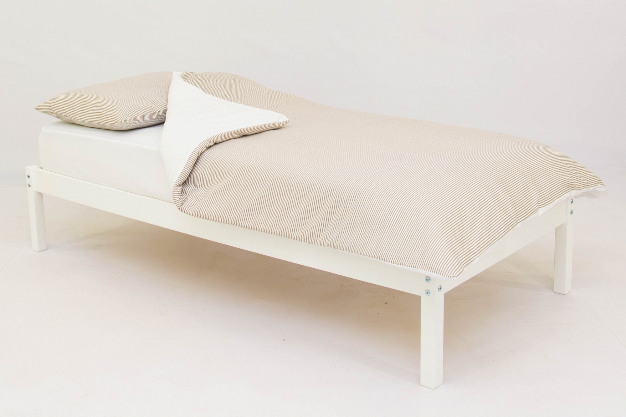 Детское постельное белье "Полоски" бежевое БЕЛЬМАРКО  327421 Розовый Santreyd  - Вид №1