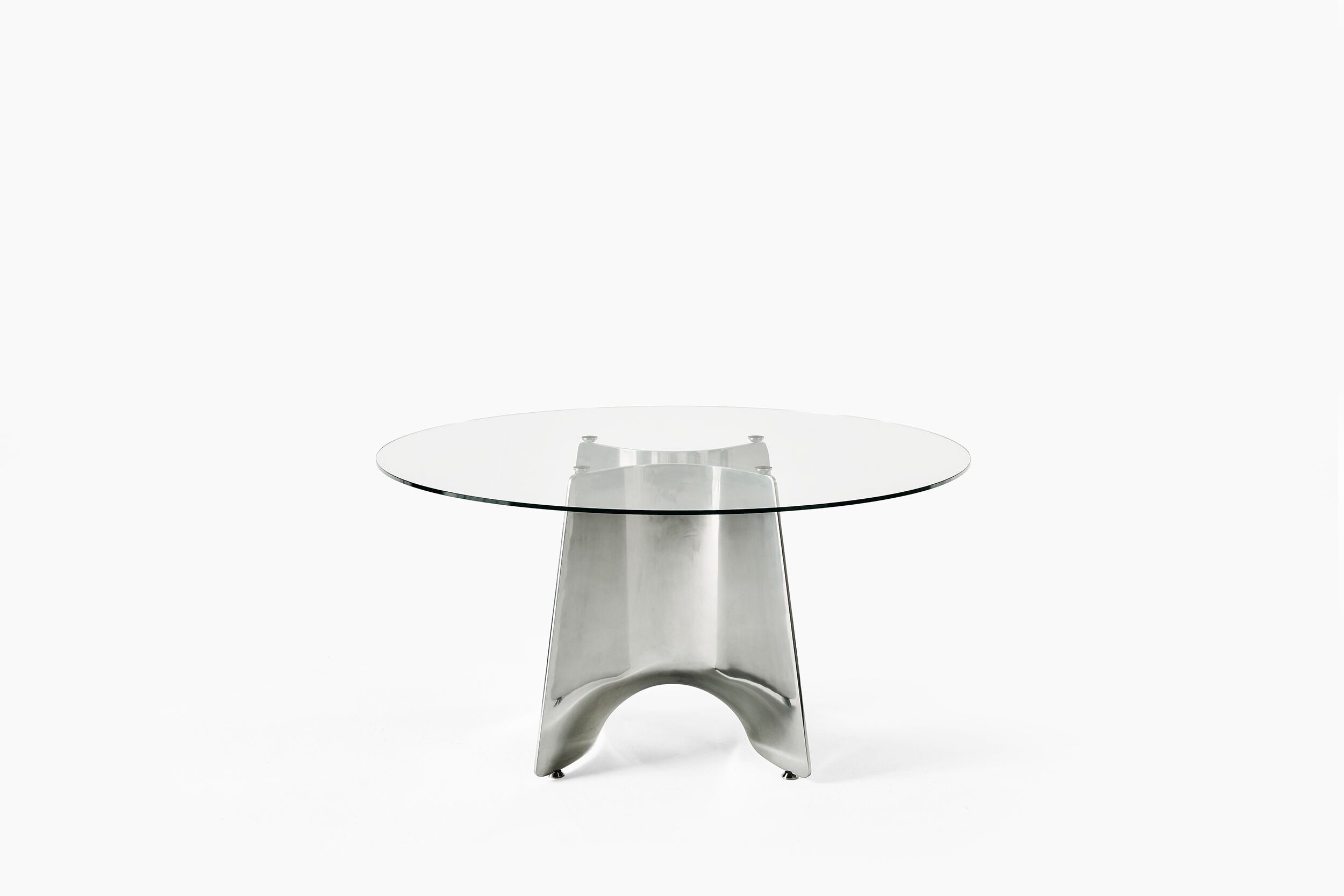 Круглый стол из алюминия и стекла BALERI ITALIA Bentz ARCH-00030100 - Вид №3