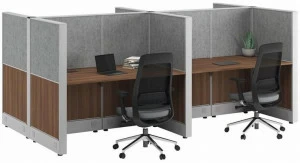 Ersa Рабочее место из ламината с разделительными панелями
