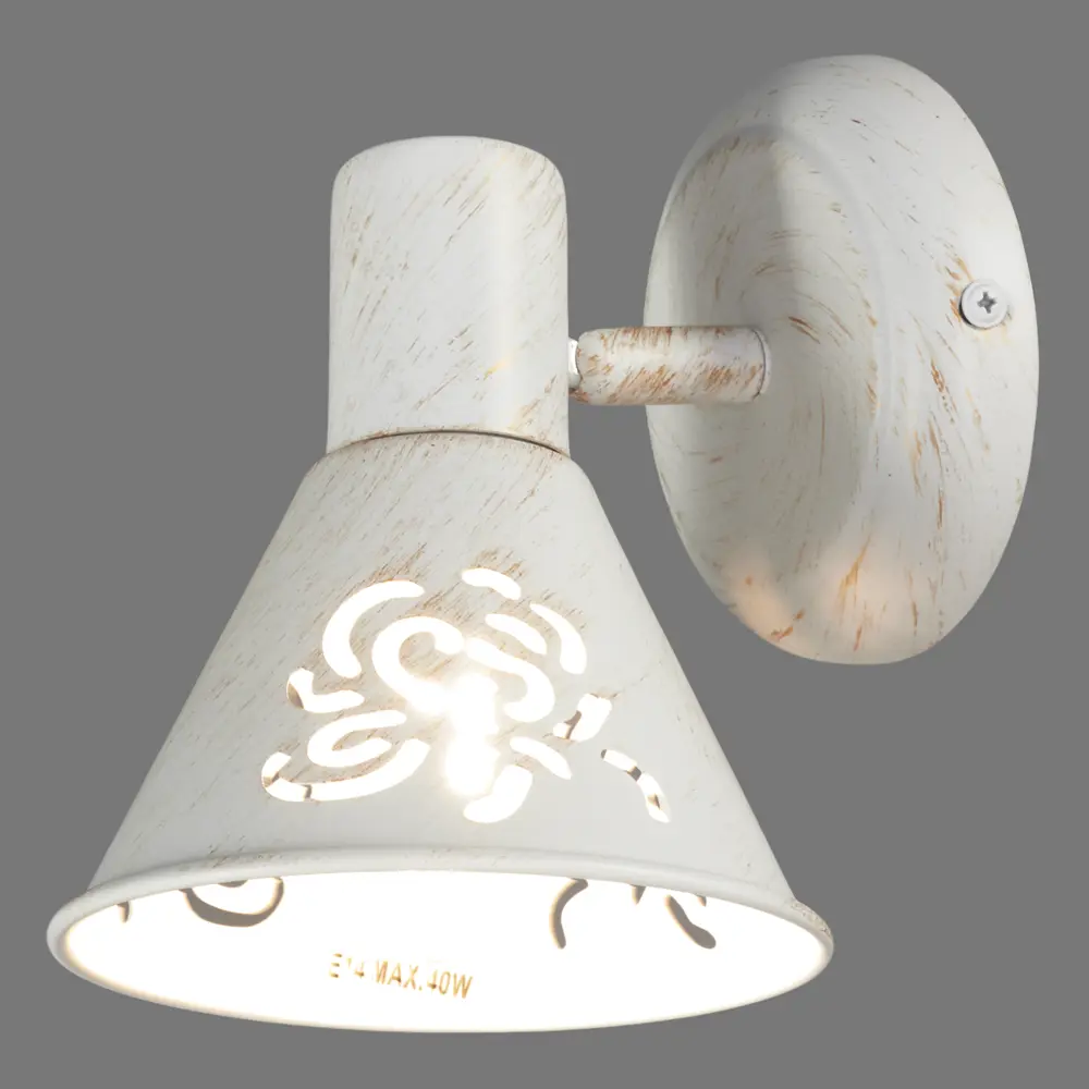 Спот Conto 1 лампа 2 м² цвет белый/патина 82103034 STLM-2159301 Arte Lamp  - Вид №1