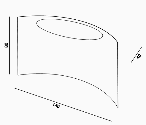 Secolo Tangent Консоль из метала c матовой/глянцевой лакированной деревянной столешницей  - Вид №5