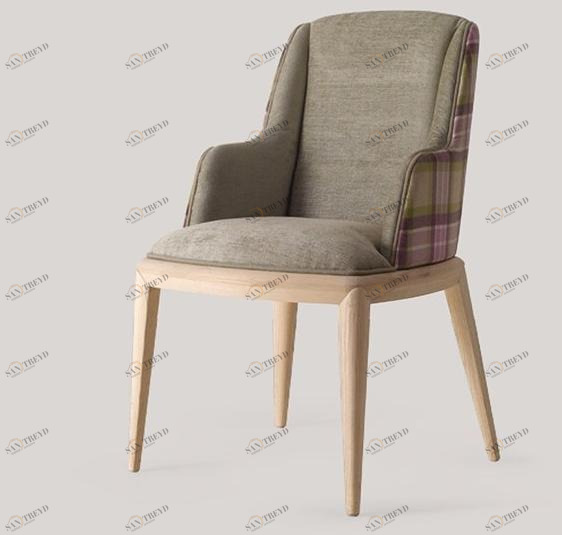 VOLPI Стул с обивкой и подлокотниками Contemporary living 1prs-002-00m