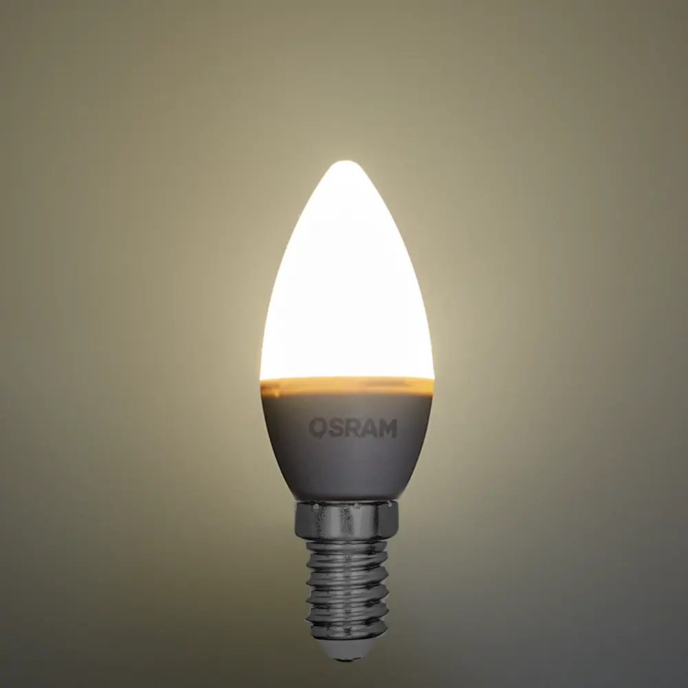 Светодиодная лампа OSRAM свеча 5Вт E14 с теплым белым светом 85100494 STLM-0917768 - Вид №2
