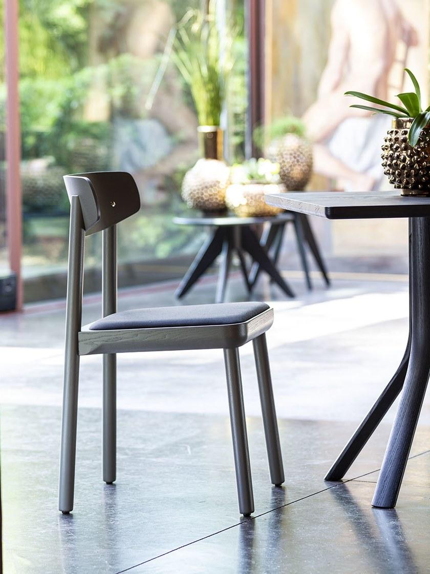 SIPA Стул из лакированного ясеня со встроенной подушкой Isa sun-id-1348172 - Вид №2