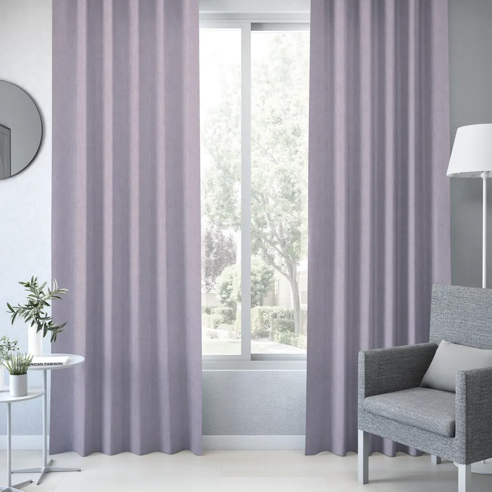 Штора на ленте Arouka 160x280 см цвет розовый 83407034 STLM-2171391 INSPIRE  - Вид №3