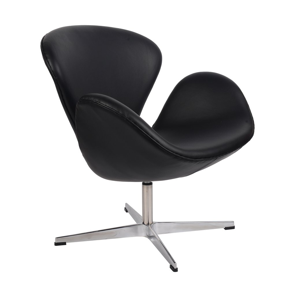 Кресло Arne Jacobsen Style Swan Chair черное SOHO DESIGN ДИЗАЙНЕРСКИЕ, SWAN 131543 Черный  - Вид №1