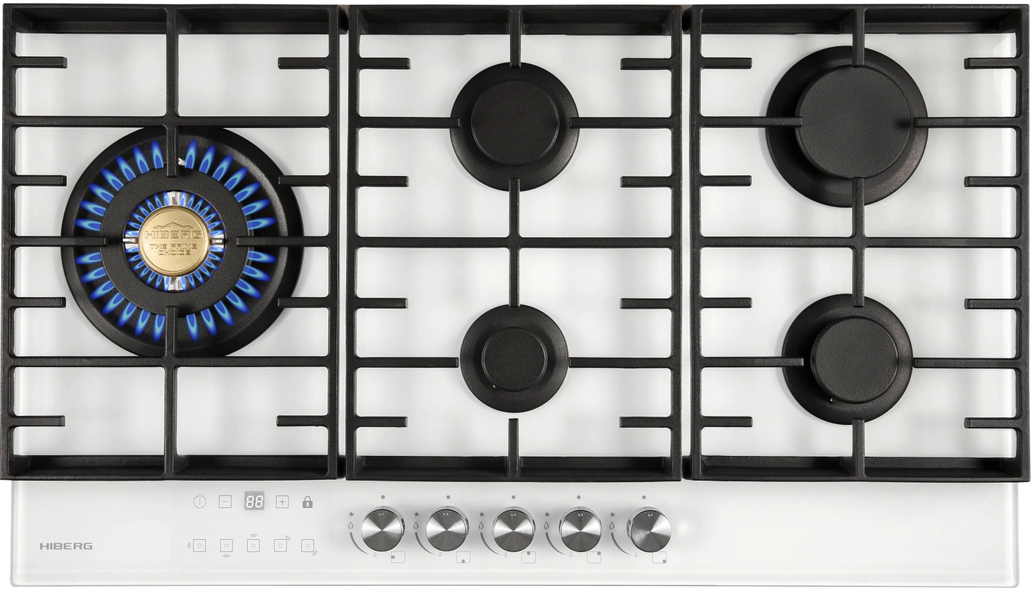 9238403 Газовая варочная поверхность HIBERG VM 9155 W STDN-0149153