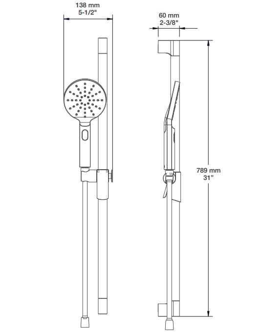 Термостатический набор для душа с душем BARIL Sens B45 ARCH-00123368 - Вид №4