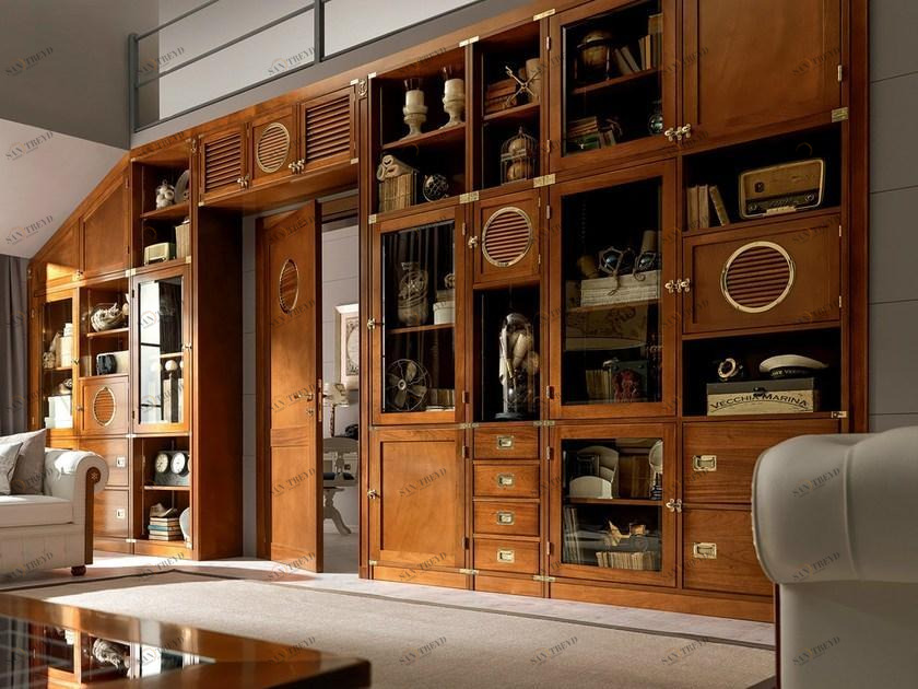 Caroti Модульная стенка для хранения из массива дерева  Atmosfera wall 