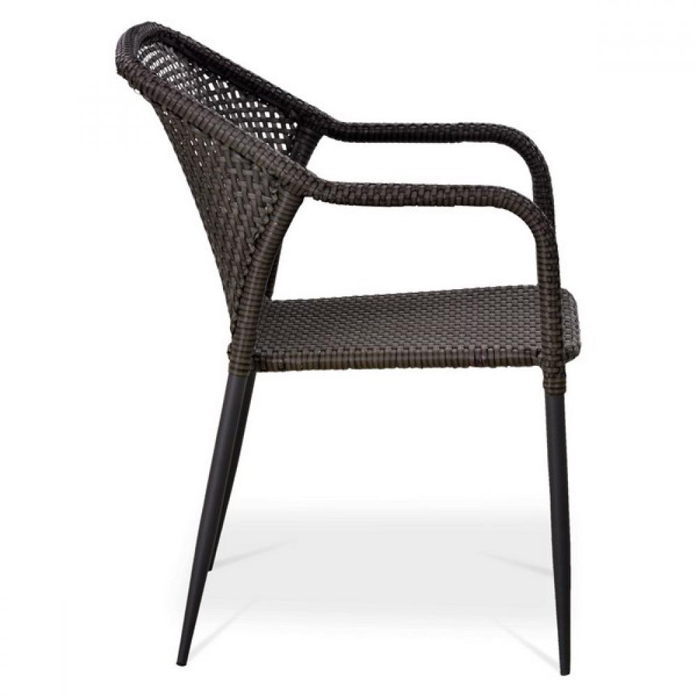 Стул садовый из искусственного Ротанга Доули-2 Brown AFINA  130510 Коричневый  - Вид №5