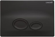 GP2002.01 Кнопка для инсталляции DROP черная матовая Creavit Drop