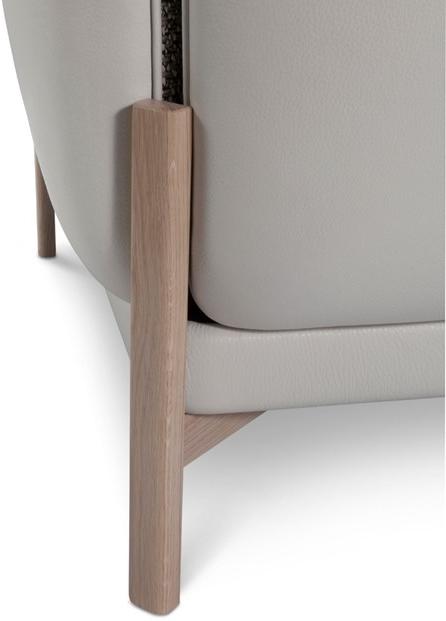 Duvivier Canapés Угловое кресло из кожи и ткани с подлокотниками Jules sun-id-1421748 - Вид №4