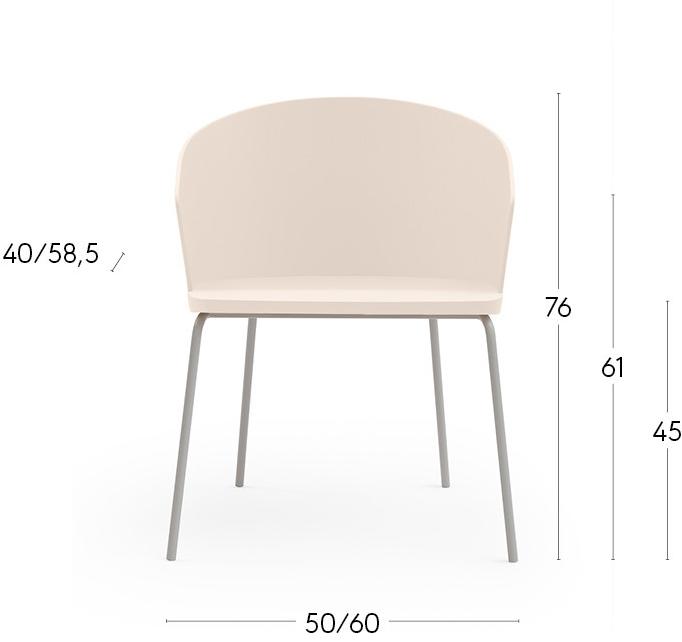 Billiani Кресло из ясеня со стальной конструкцией Fitt hug 047 - Вид №1