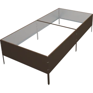 Высокая грядка 70x200 см цвет коричневый 84860281 STLM-2099505