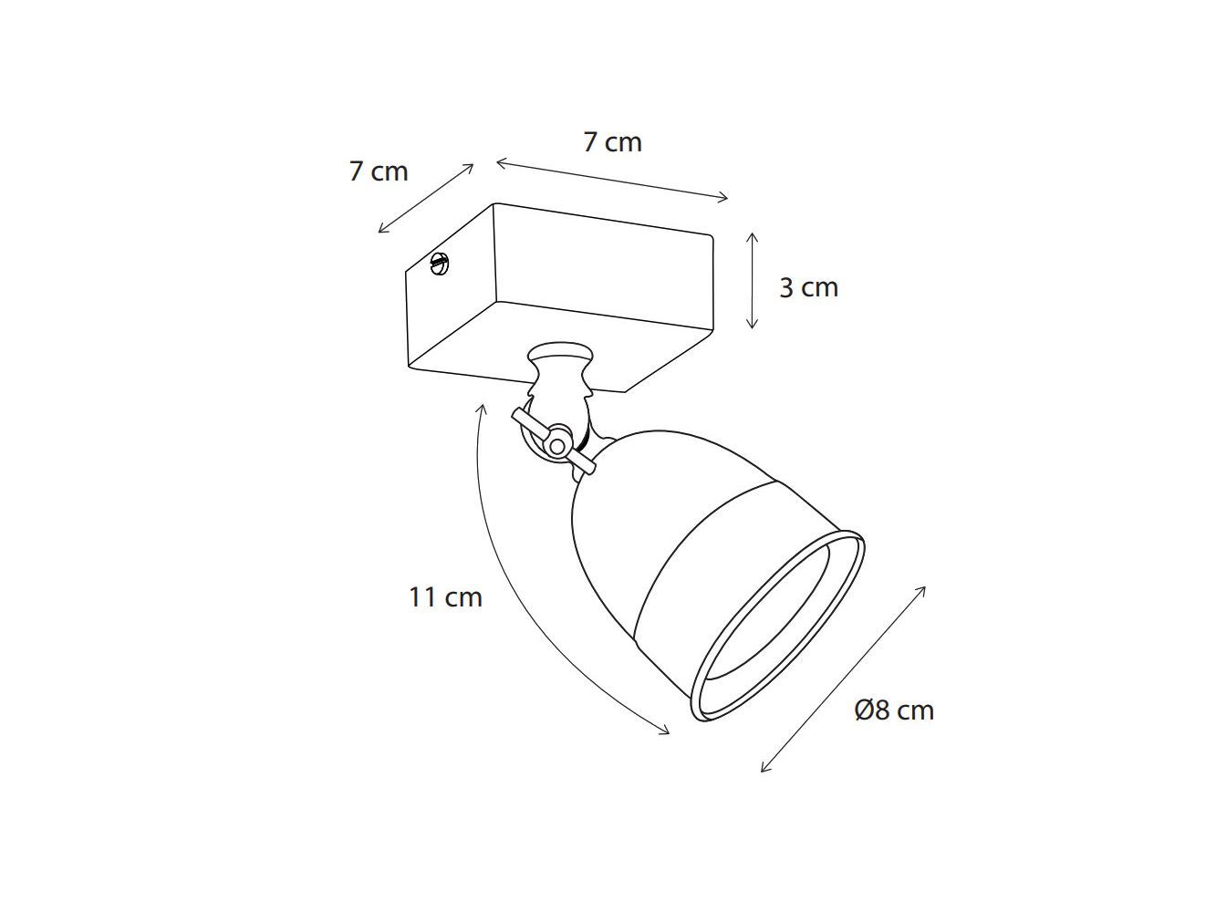 Регулируемый потолочный латунный светодиодный прожектор Authentage Lighting Poire ARCH-00033524 - Вид №2