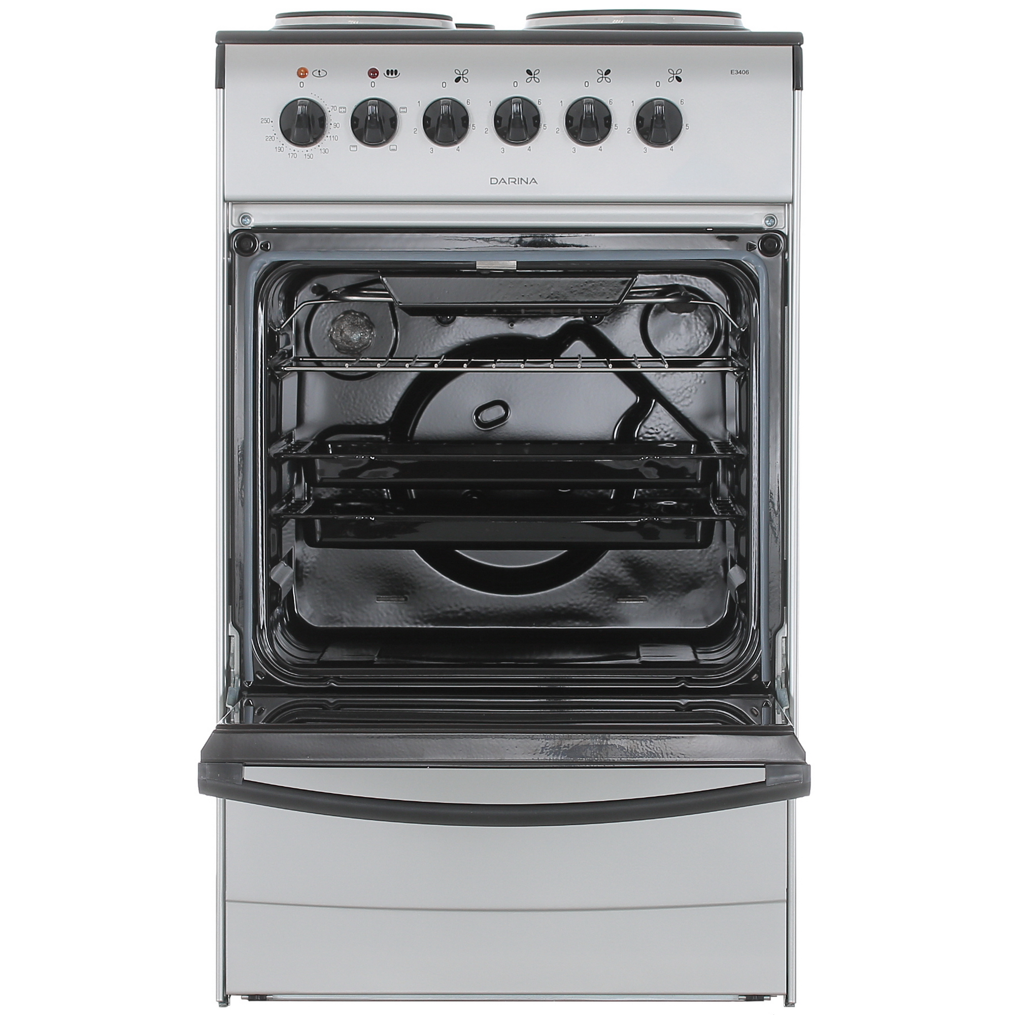 9934918 Электрическая плита DARINA E 3406 S серебристый STDN-0118806 - Вид №6
