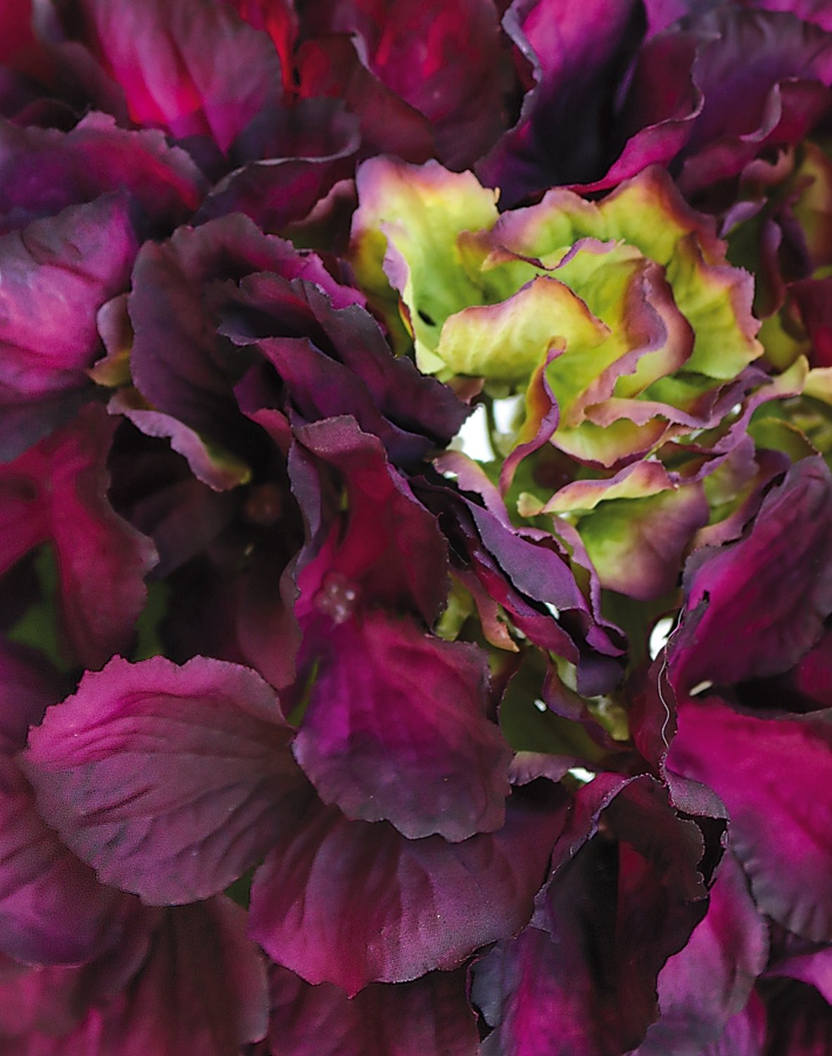 9901 599 a3 Гортензия шелковый цветок, 40 см, антично-тёмно-розовая H-andreas  - Вид №1