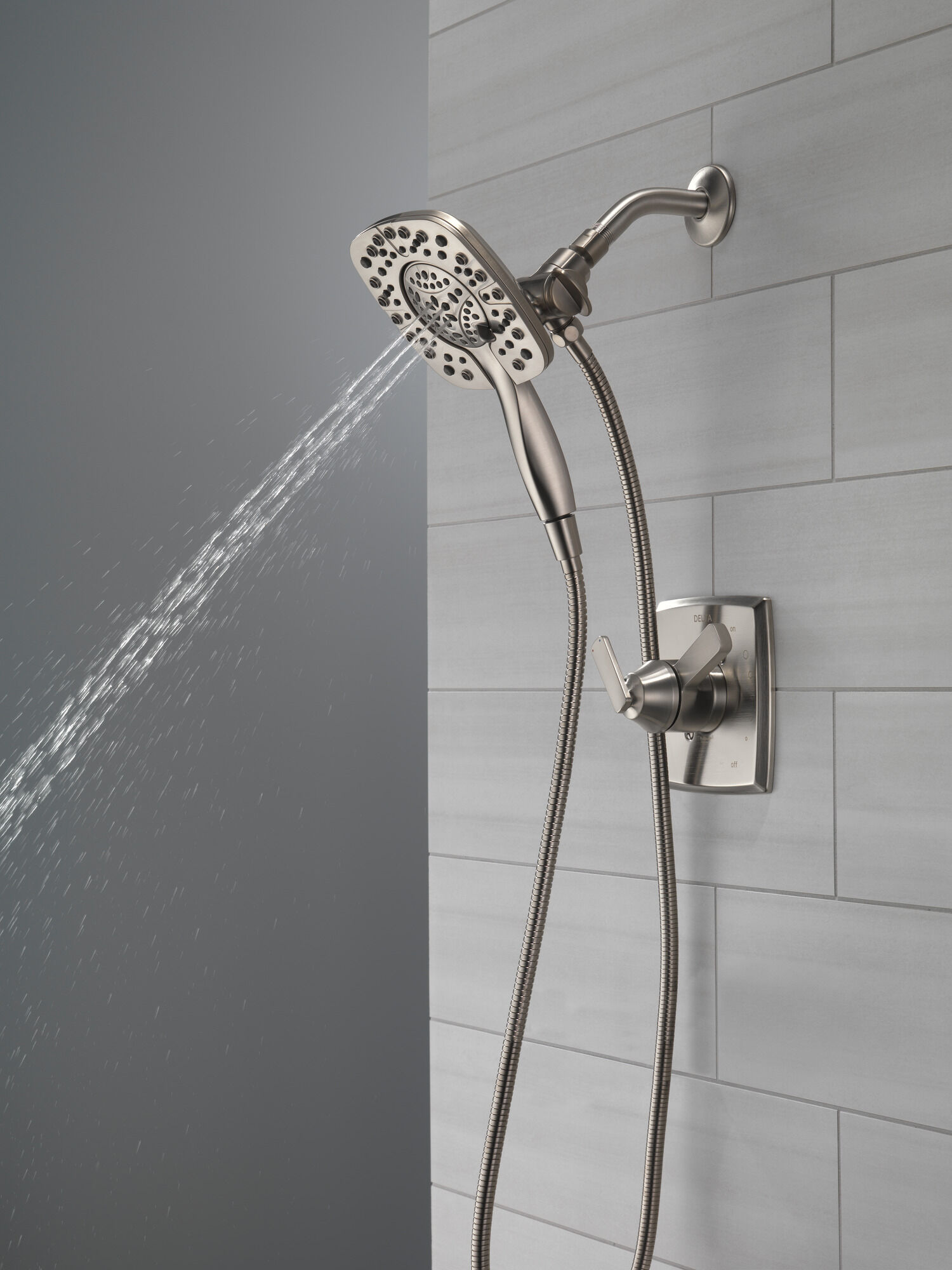 58498-SS In2ition HSSH 1,75 галлона в минуту, 4 настройки Delta Faucet Universal Showering Нержавеющая сталь  - Вид №9