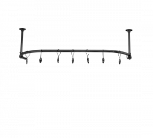 Gentry Home Карниз для штор для душа Shower curtain rail Темный никель GH100400