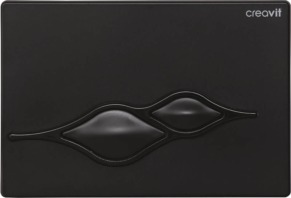 GP1002.02 Кнопка для инсталляции UFO черная глянец Creavit  - Вид №1