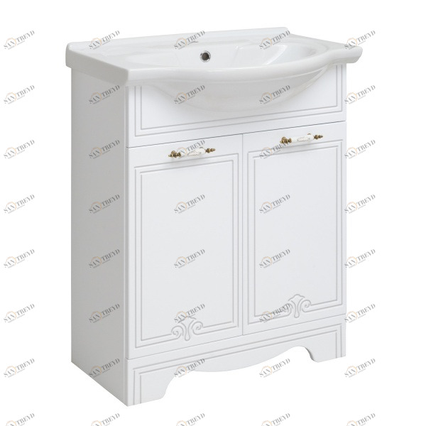 Тумба Кантри 65  с раковиной  меб. Дрея 65 RUNO 2313185