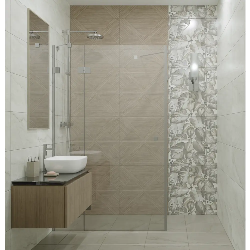 89365800 Плитка настенная Azori Cemento Madera 31.5x63 см 1.59 м² сатинированная цвет коричневый STLM-0948088 - Вид №1