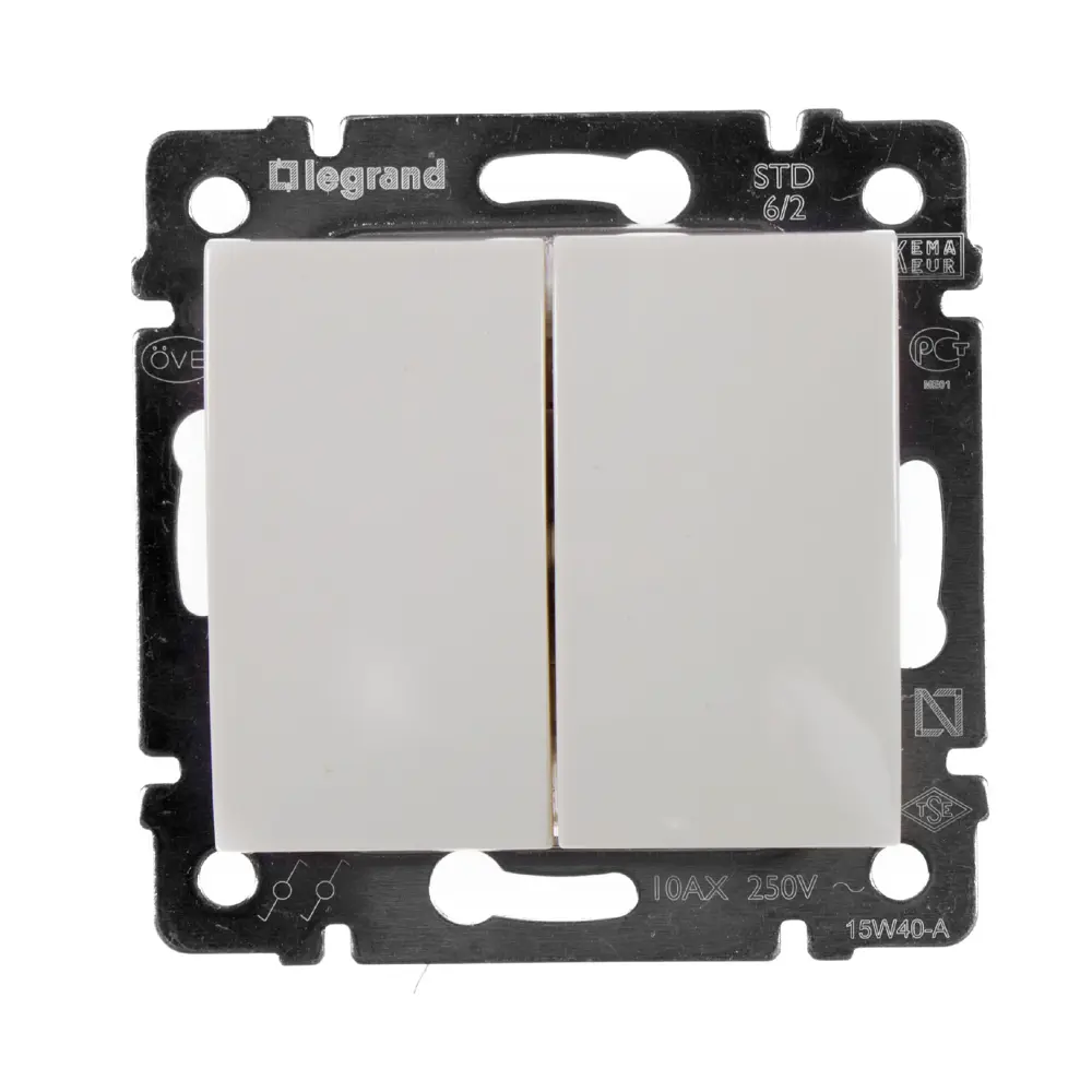 Двухклавишный переключатель Legrand Valena Classic слоновая кость 11273717 STLM-0001147
