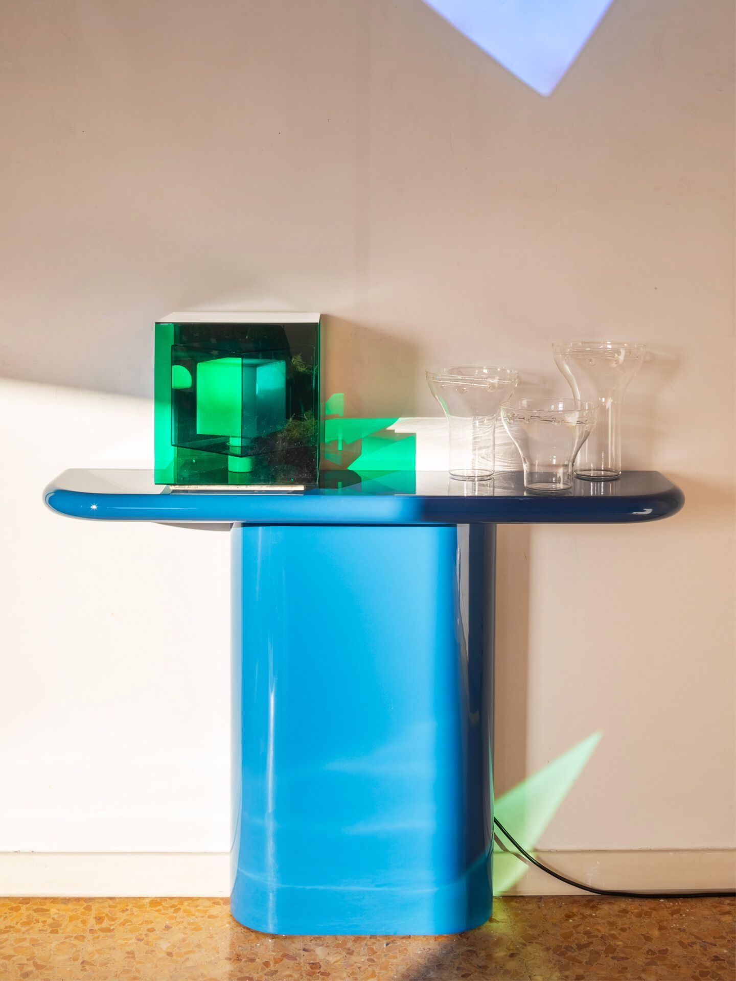 Прямоугольная консоль из МДФ с рециркулированным полистиролом Punto Zero штопка ARCH-00126457 - Вид №4