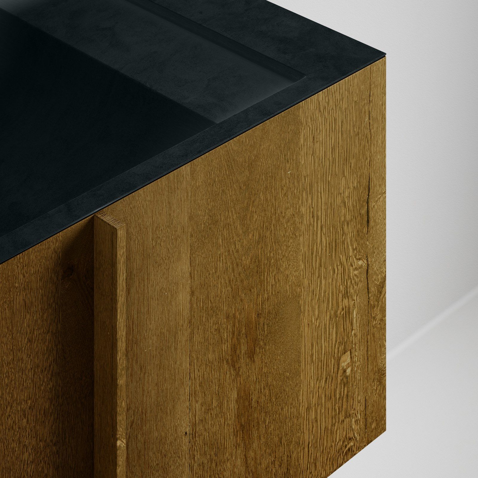 Деревянная секционная одиночная подвесная раковина Inbani Paral ARCH-00055428 - Вид №8