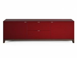 Тумба под телевизор с ящиками бордовая Case №2 THE IDEA  210279 Красный