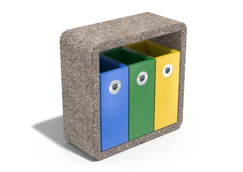 Наружные бетонные стойки для мусора для утилизации отходов ENCHO ENCHEV - ETE 244/245R ARCH-00058616 - Вид №9