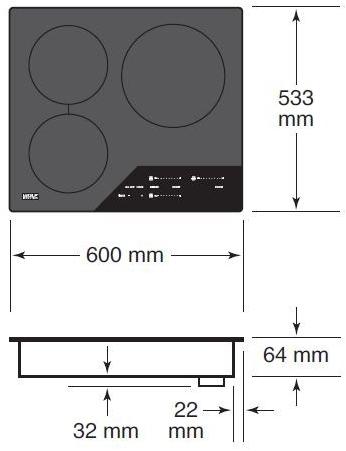 Wolf Индукционная варочная панель с верхним сливом Piani cottura a induzione Icbci243c/b  - Вид №1